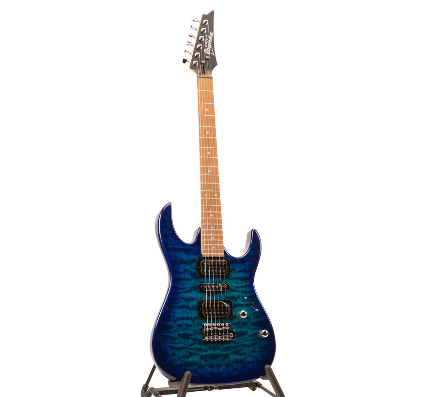 Ibanez GRX70QA-TBB Transparent Blue Burst