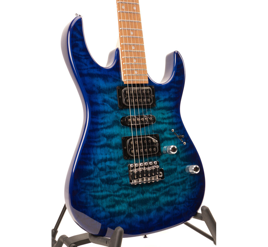 Ibanez GRX70QA-TBB Transparent Blue Burst