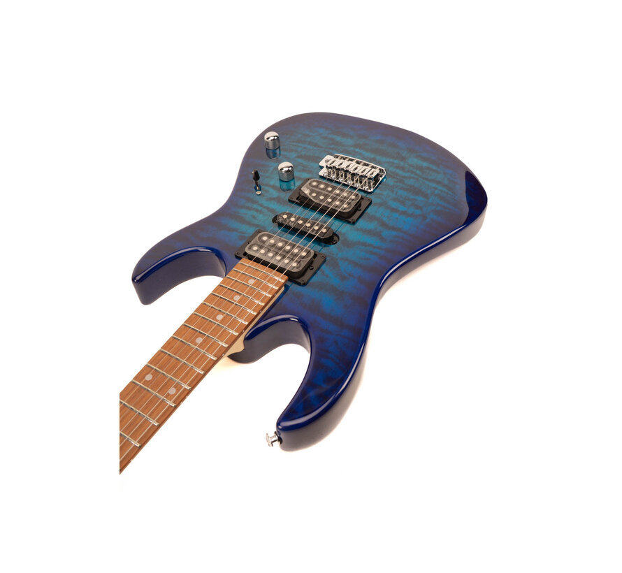 Ibanez GRX70QA-TBB Transparent Blue Burst