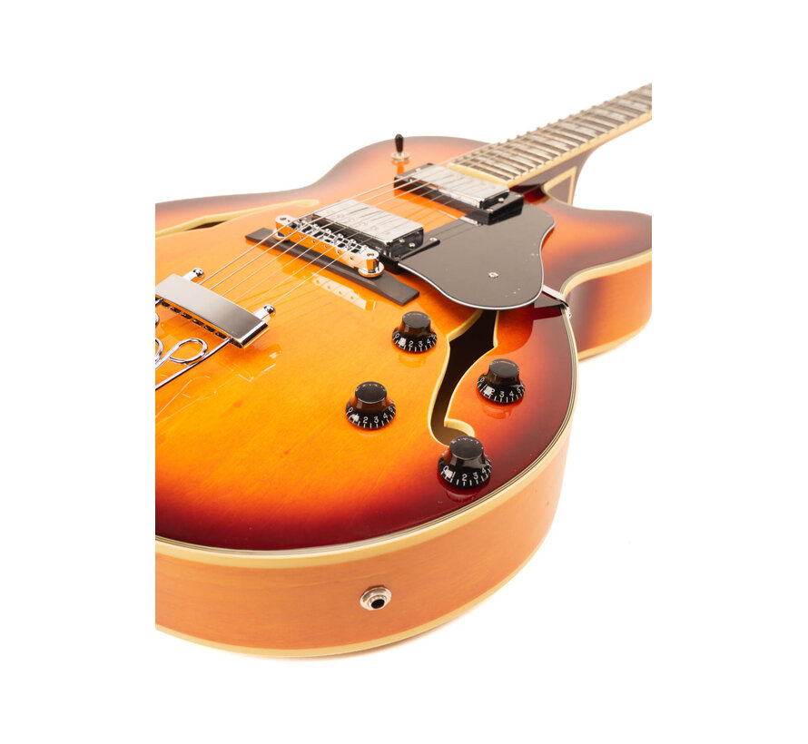 Sire H7F TB | Sire H Series | Larry Carlton electric archtop guitar | Tobacco Burst