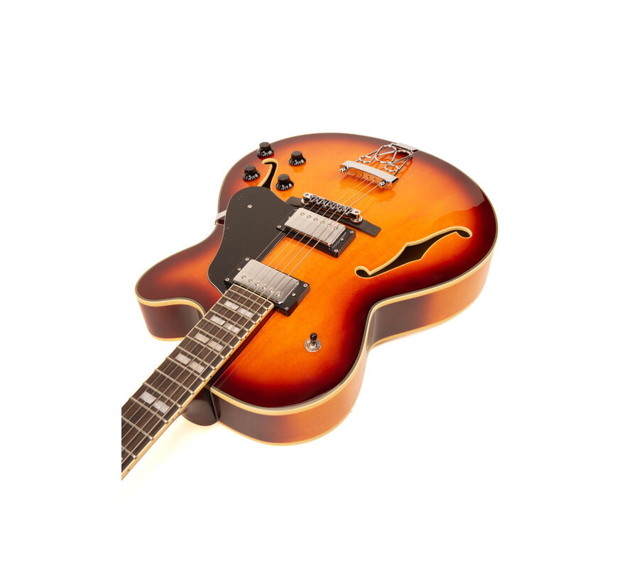 Sire H7F TB | Sire H Series | Larry Carlton electric archtop guitar | Tobacco Burst