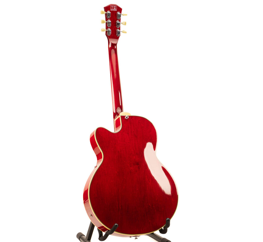 Sire H7F STR | Sire H Series | Larry Carlton electric archtop guitar | See Through Red