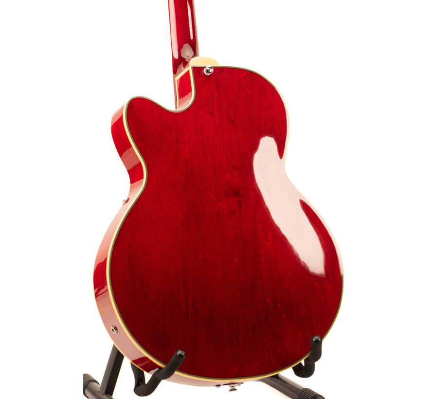 Sire H7F STR | Sire H Series | Larry Carlton electric archtop guitar | See Through Red