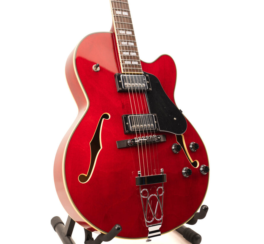 Sire H7F STR | Sire H Series | Larry Carlton electric archtop guitar | See Through Red