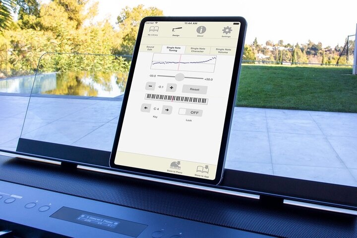 Piano Designer-app voor de Roland FP-90X