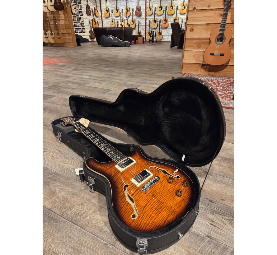 PRS SE Hollowbody II Piezo | Orange Tiger Smokeburst | Tweedehands