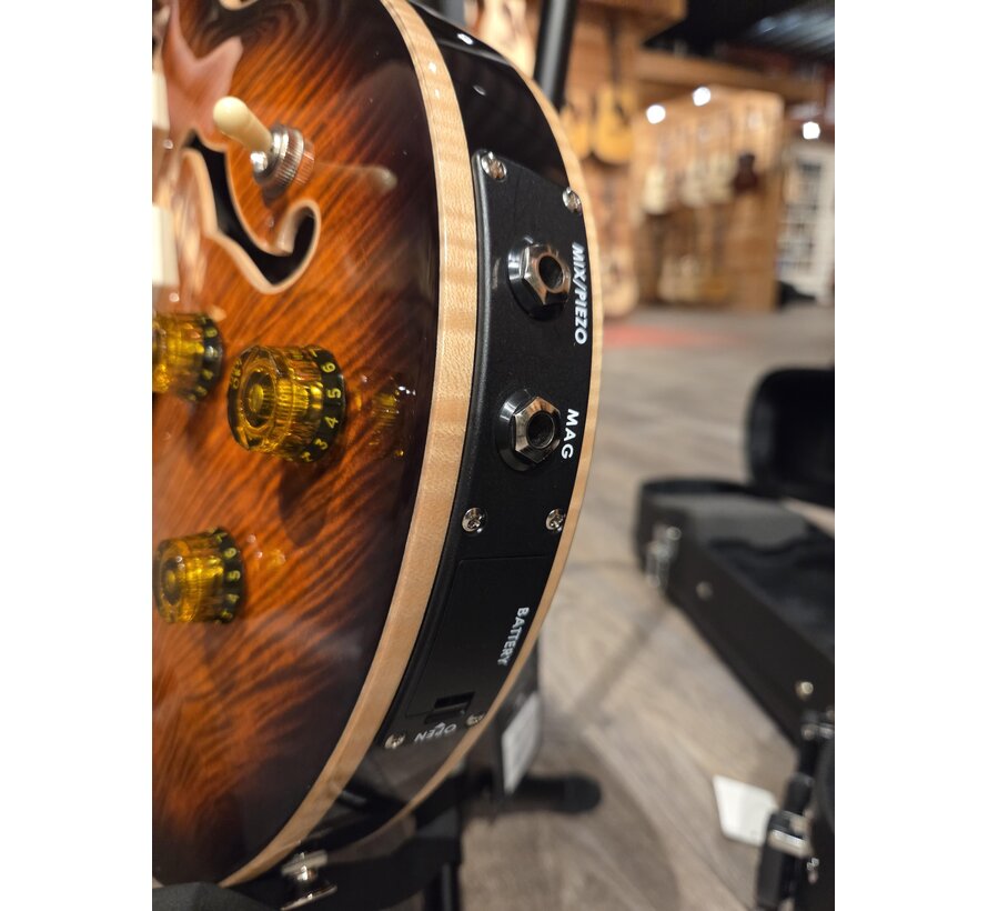 PRS SE Hollowbody II Piezo | Orange Tiger Smokeburst | Tweedehands
