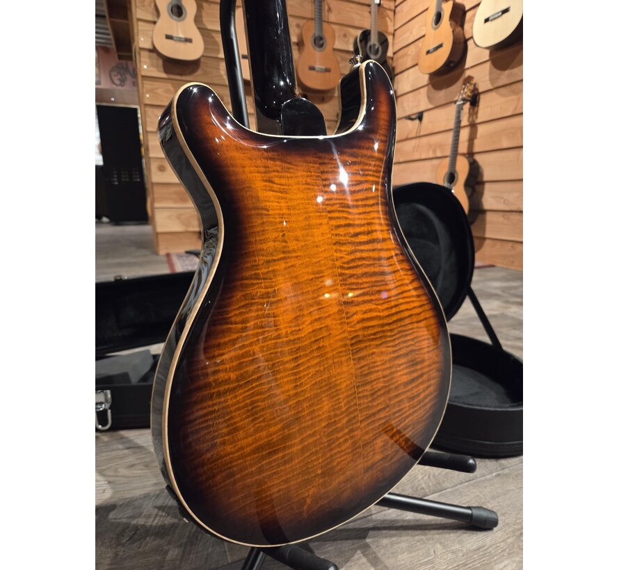 PRS SE Hollowbody II Piezo | Orange Tiger Smokeburst | Tweedehands