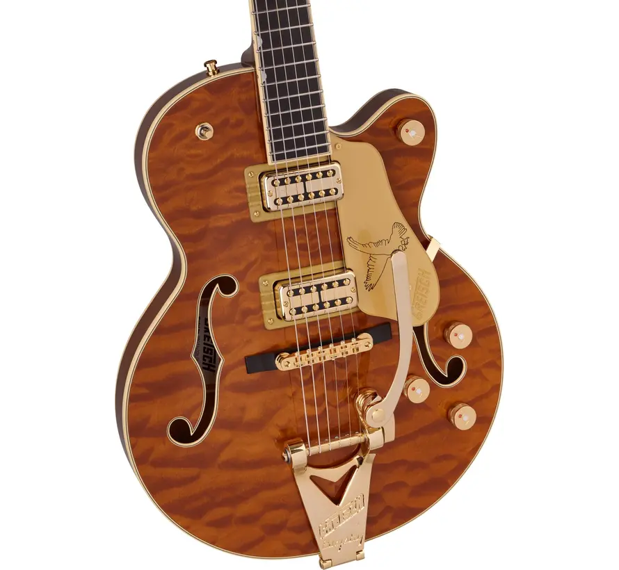 Gretsch Limited Edition Falcon Quilted Maple Roundup Orange