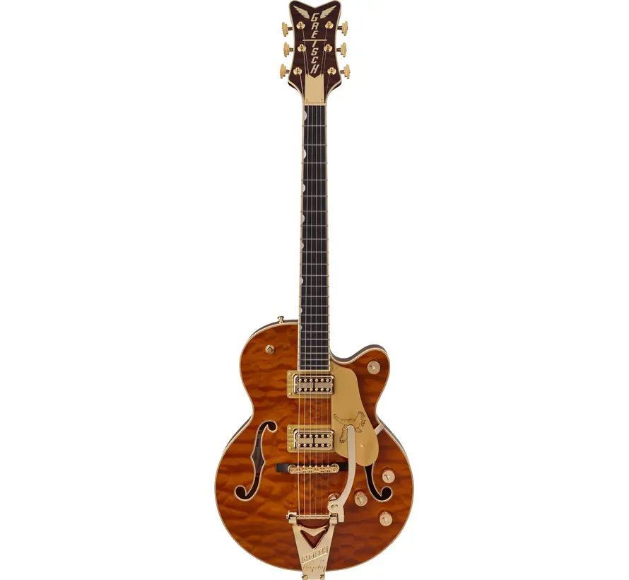 Gretsch Limited Edition Falcon Quilted Maple Roundup Orange