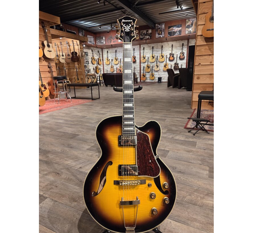 Ibanez AF95FM- Antique Yellow Sunburst | Tweedehands