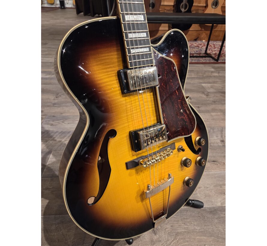Ibanez AF95FM- Antique Yellow Sunburst | Tweedehands