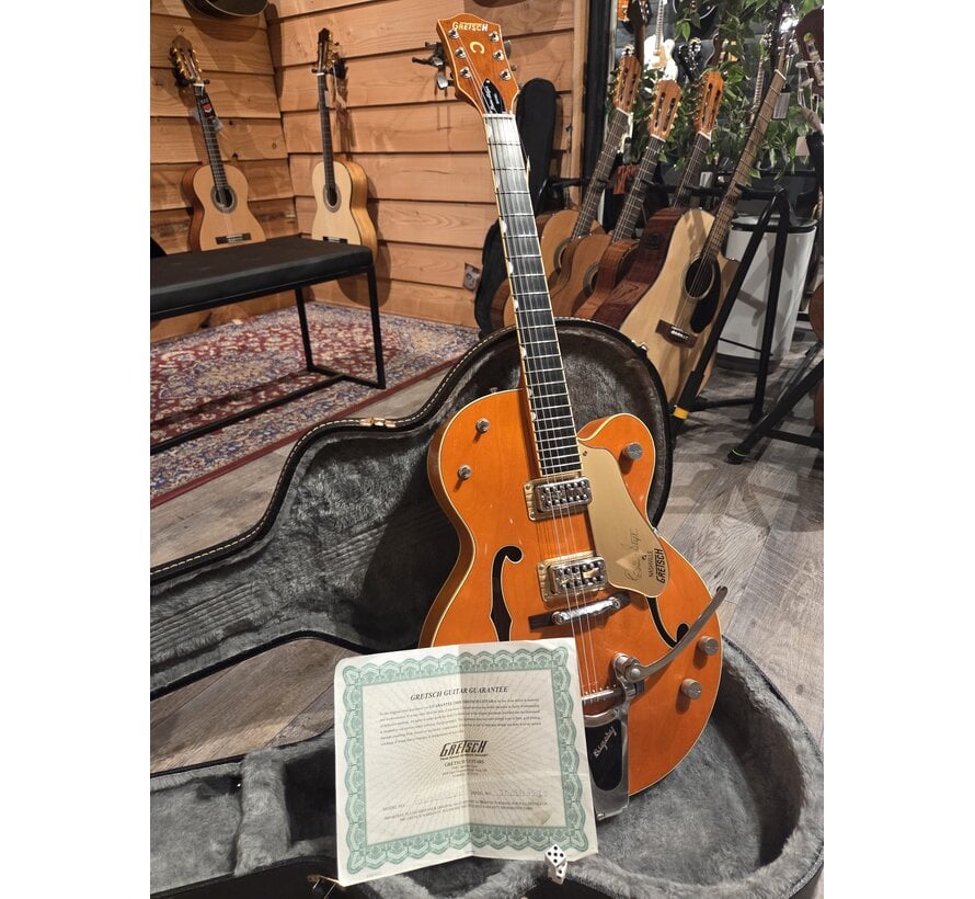 Gretsch G6120SSLVO Brian Setzer Nashville Vintage Orange Lacq | Tweedehands