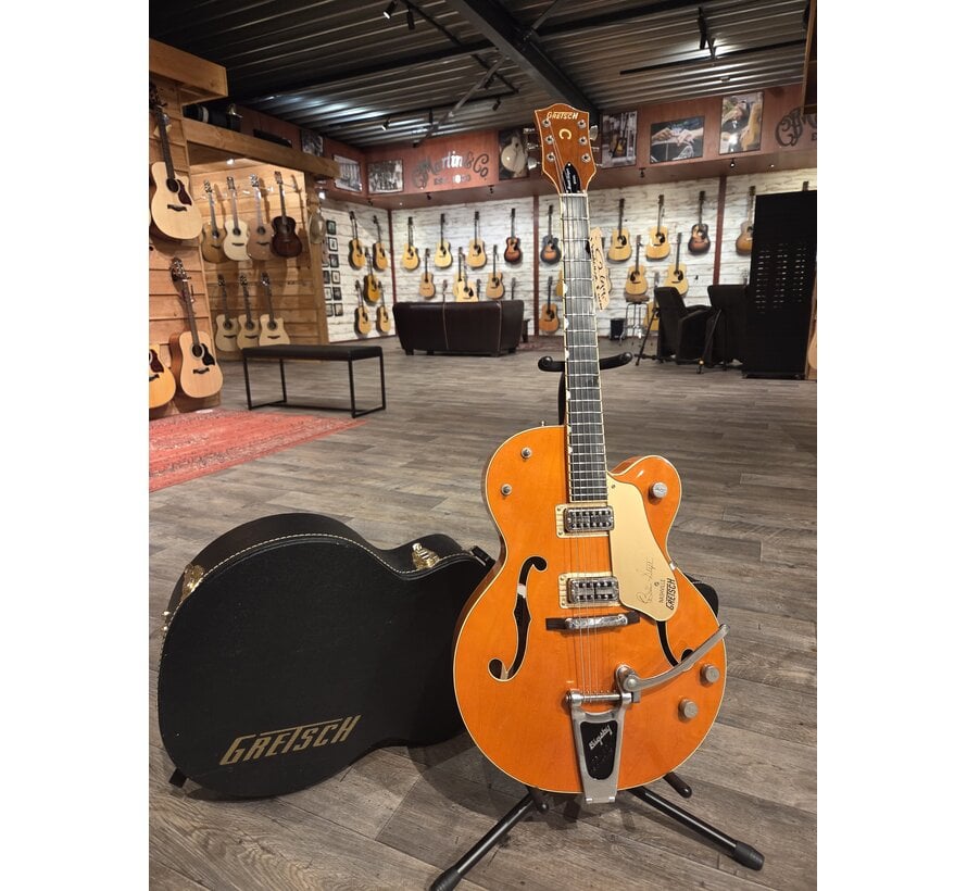 Gretsch G6120SSLVO Brian Setzer Nashville Vintage Orange Lacq | Tweedehands
