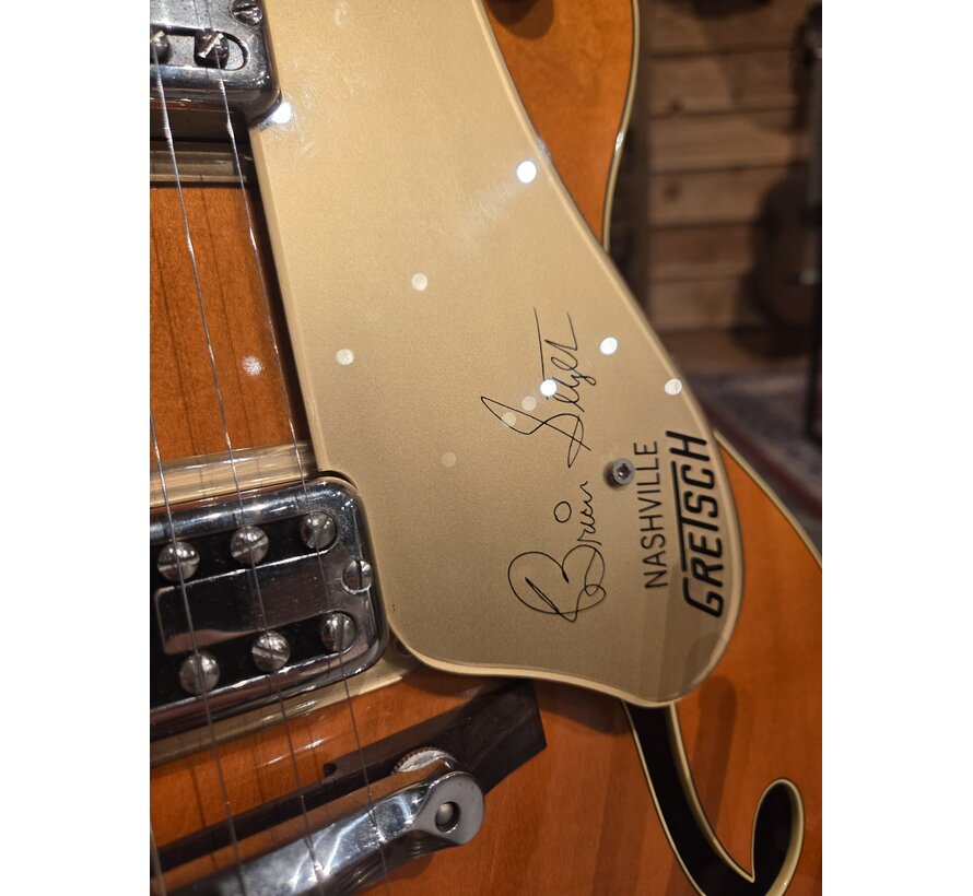 Gretsch G6120SSLVO Brian Setzer Nashville Vintage Orange Lacq | Tweedehands