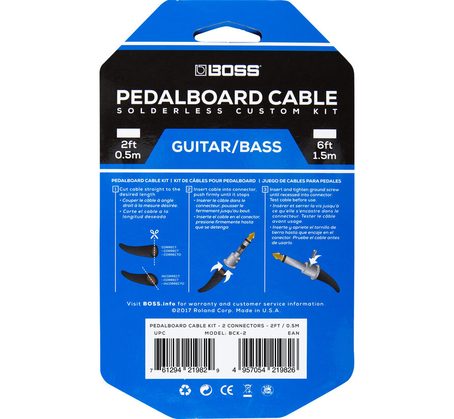 Boss BCK-2 patchkabel set