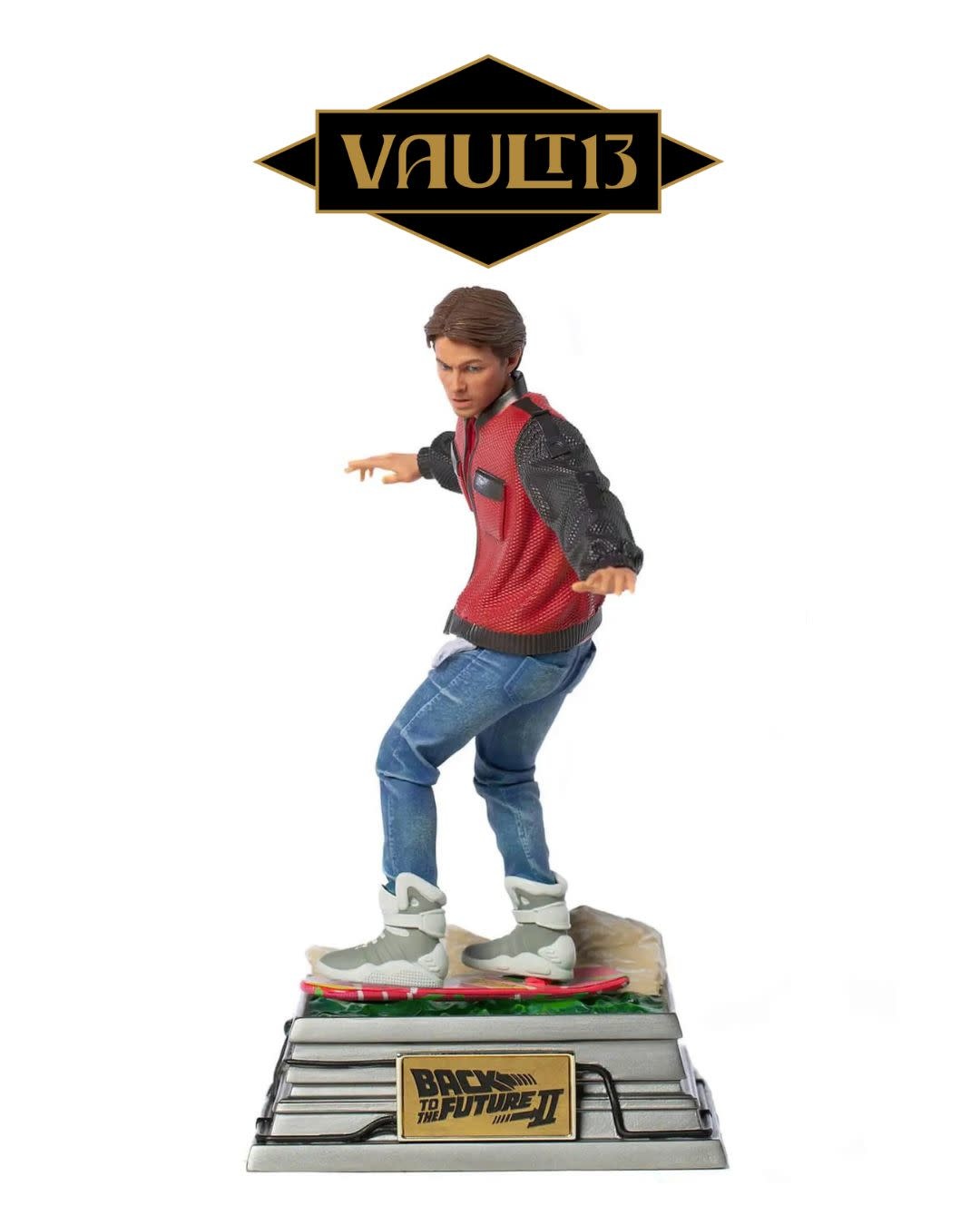 Super7 2020 Sdcc Back To The Future Part 2 Marty Mcfly On Hover Board Reaction Figure