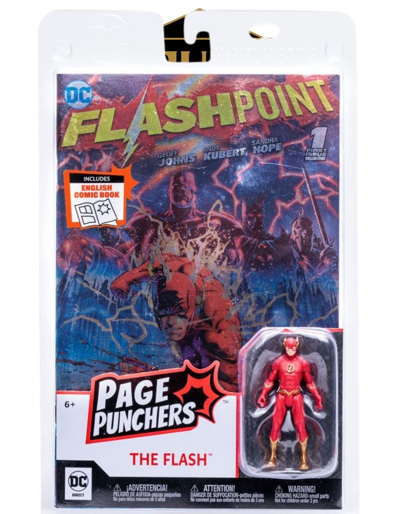 Mcfarlane Toys DC Direct Page Punchers Action Figure The Flash (Flashpoint) Metallic Cover Variant (SDCC) 8 cm