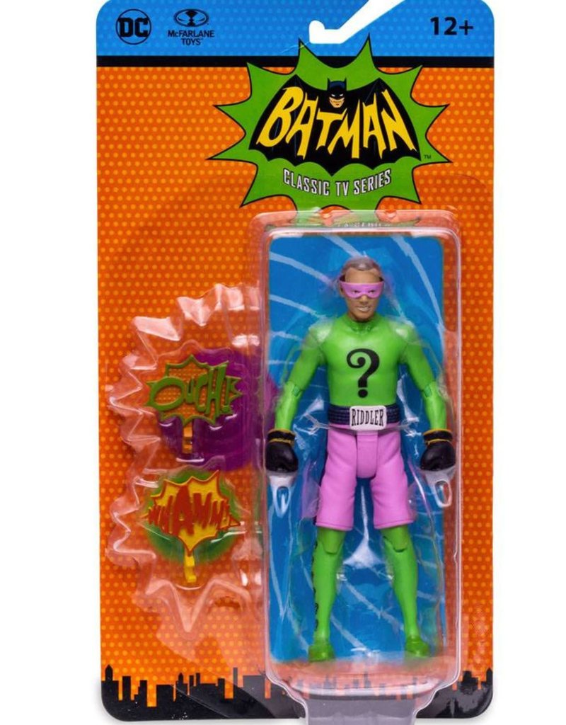 Mcfarlane Toys DC Retro Action Figure Batman 66 The Riddler in Boxing Gloves 15 cm