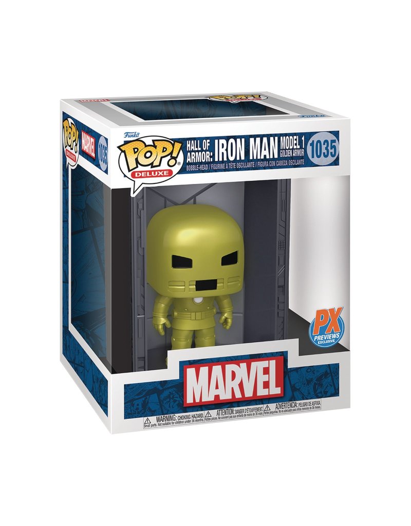 Funko Pop Marvel Funko POP! Deluxe Vinyl Figure Hall of Armor Iron Man Model 1 PX Exclusive 9 cm(1035)