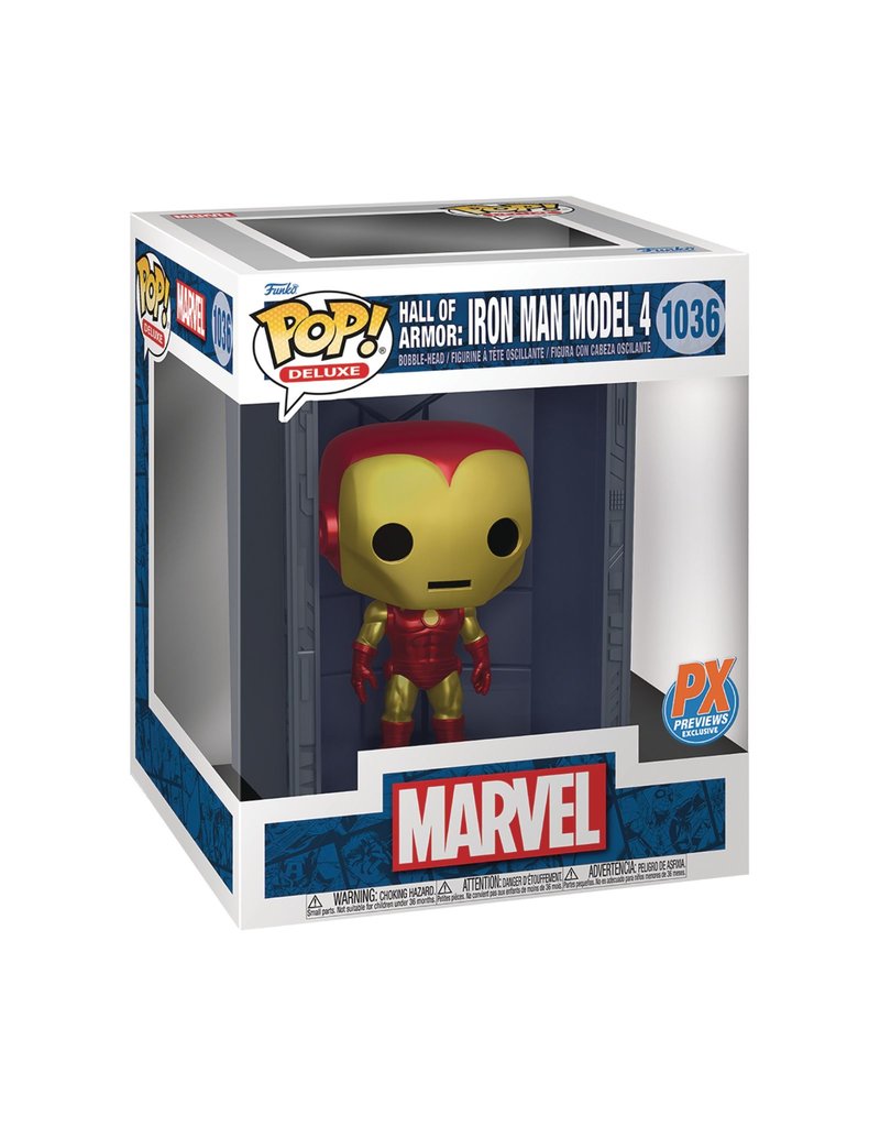 Funko Pop Marvel Funko POP! Deluxe Vinyl Figure Hall of Armor Iron Man Model 4 PX Exclusive 9 cm (1036)