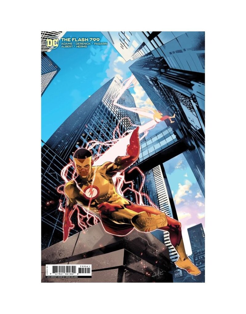 DC The Flash #799 Cover D Incentive 1:25 Edwin Galmon Card Stock Variant