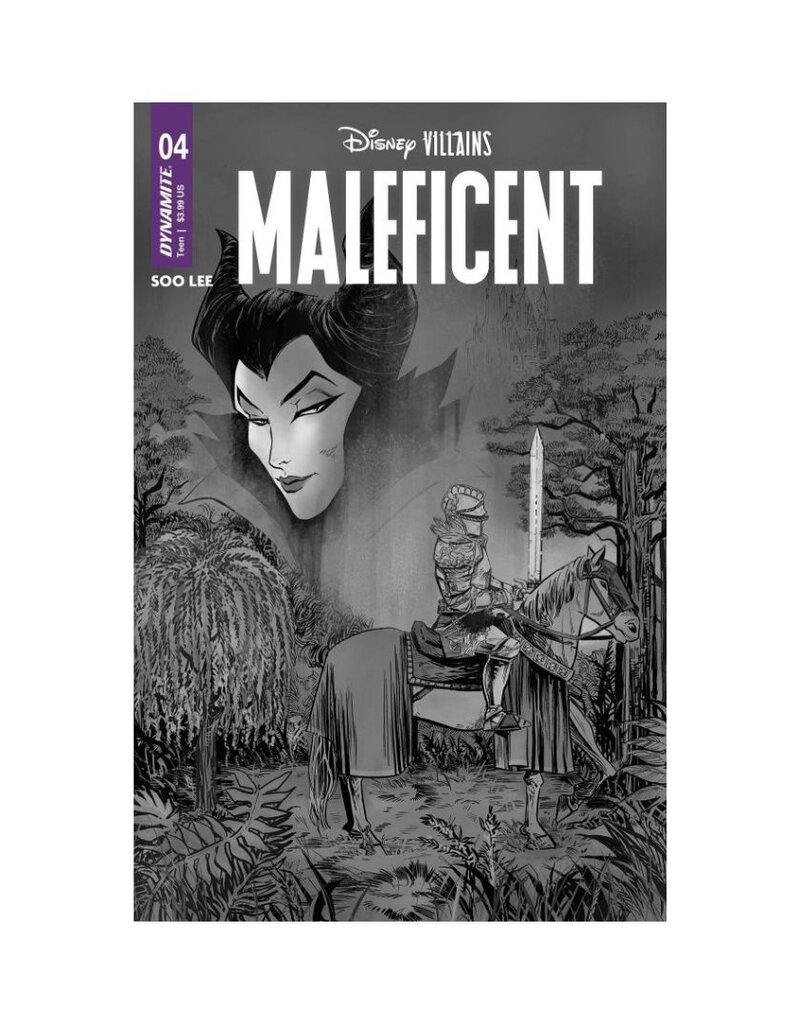 Disney Villains: Maleficent #4 Cover F 1:10 INCV Lee B&W