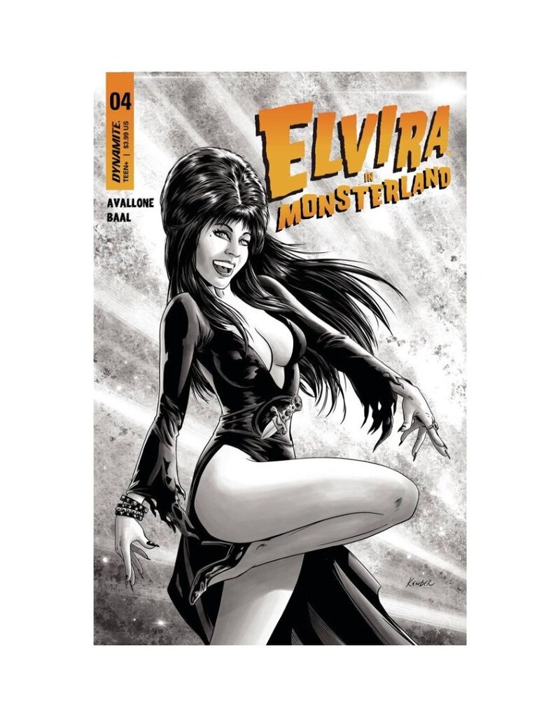 Elvira in Monsterland #4 Cover E 1:10 Baal B&W