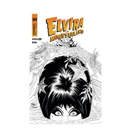 Elvira in Monsterland #4 Cover F 1:10 Royle B&W