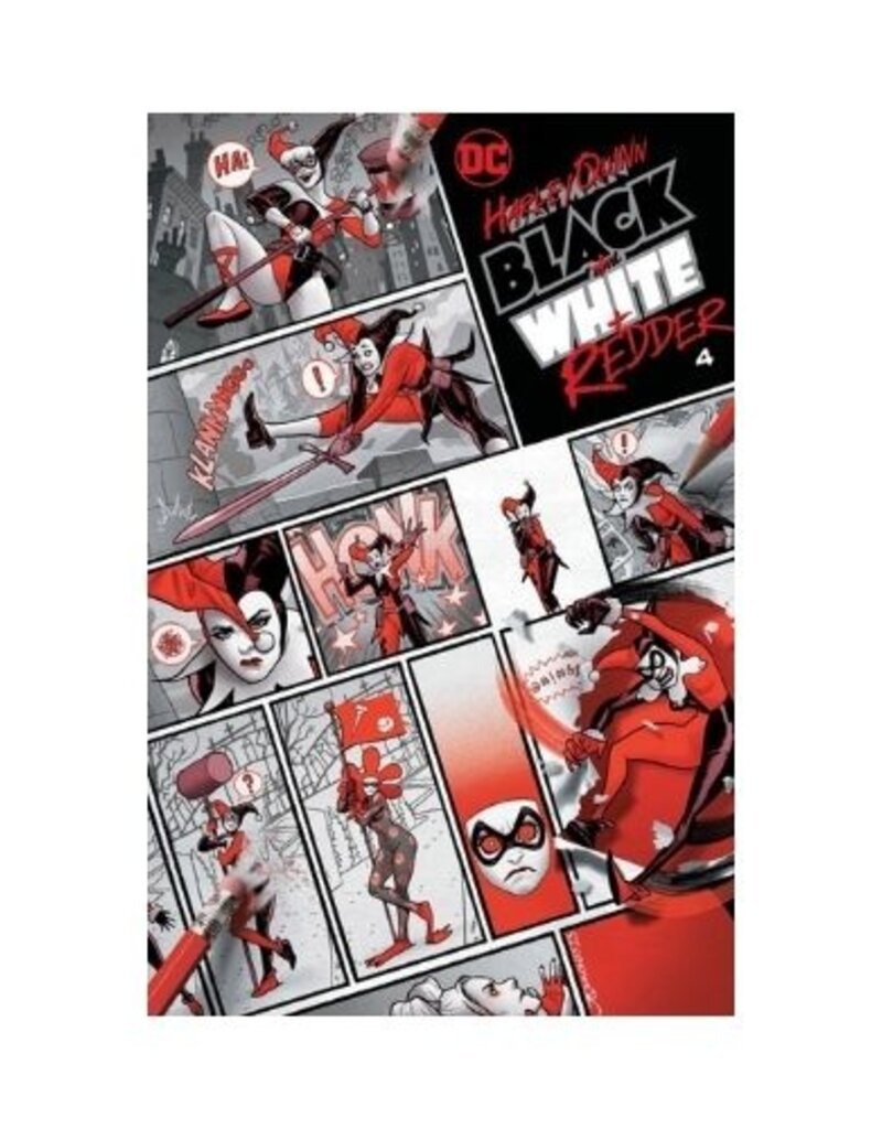 DC Harley Quinn: Black + White + Redder #4