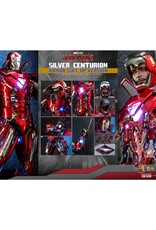 Hot toys Iron Man 3 Movie Masterpiece Action Figure 1/6 Silver Centurion (Armor Suit Up Version) 32 cm
