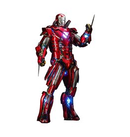 Hot toys Iron Man 3 Movie Masterpiece Action Figure 1/6 Silver Centurion (Armor Suit Up Version) 32 cm