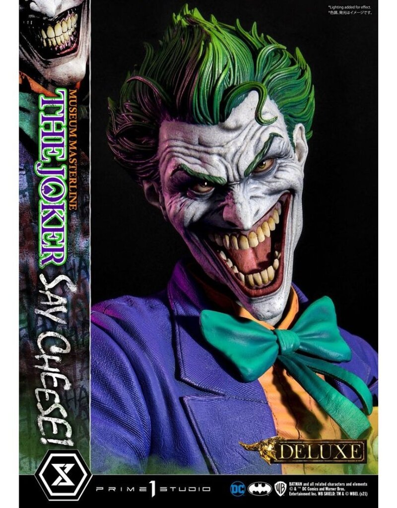 DC Comics Statue 1/3 The Joker Say Cheese Deluxe Bonus Version 99 cm - MMDC-52DXS