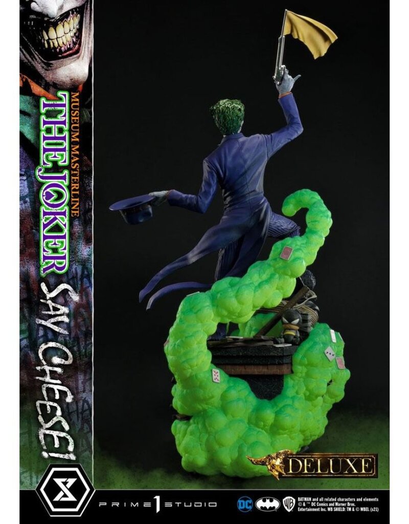 DC Comics Statue 1/3 The Joker Say Cheese Deluxe Bonus Version 99 cm - MMDC-52DXS