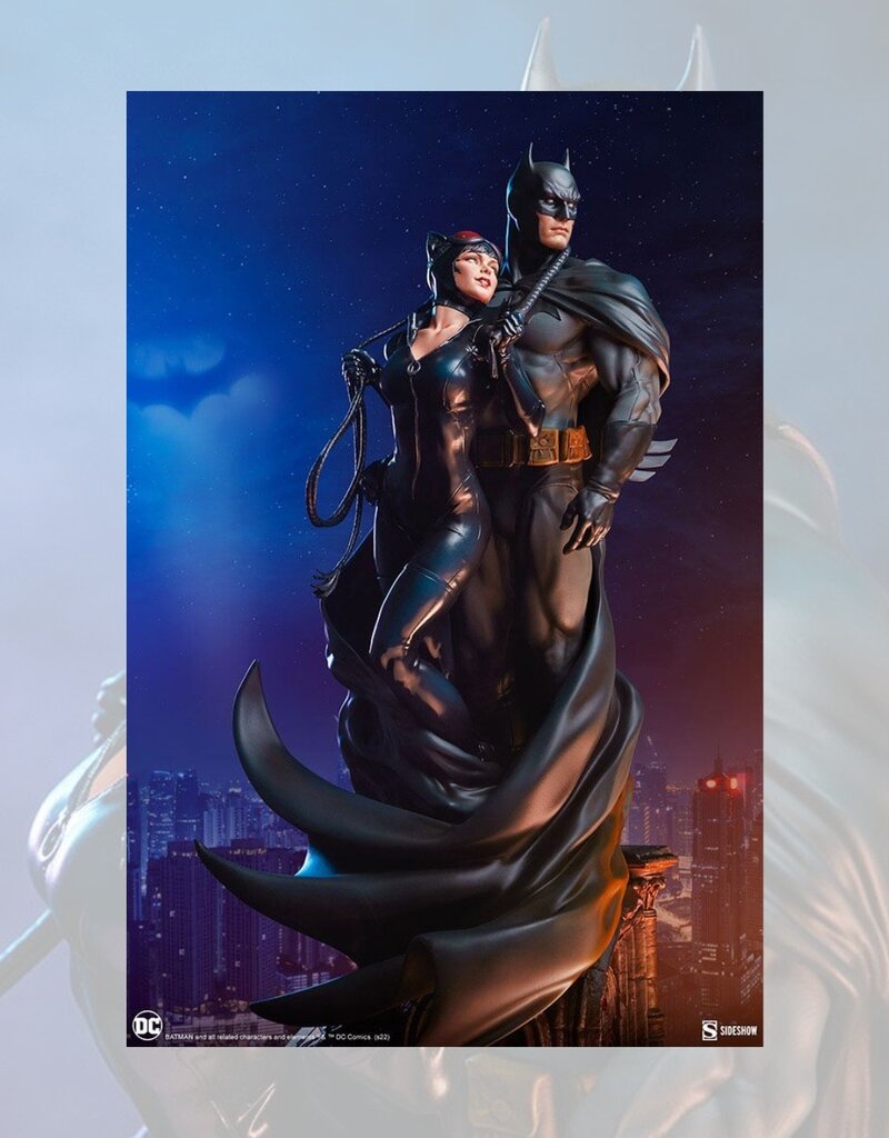 DC Comics Diorama Batman & Catwoman 51 cm - Base Luna Italy