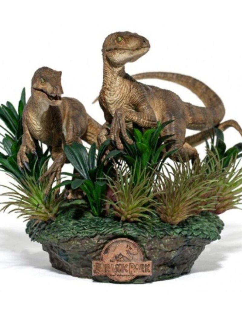 Iron Studios Just The Two Raptors - Deluxe Art Scale 1/10 - Jurassic Park - Iron Studios