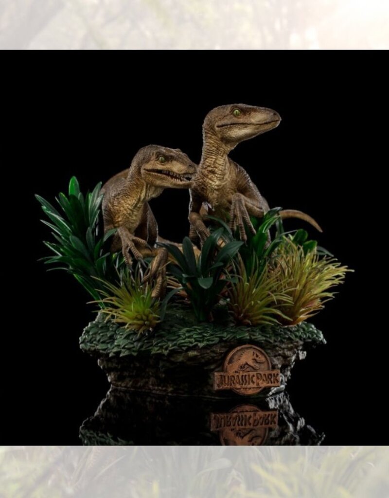 Iron Studios Just The Two Raptors - Deluxe Art Scale 1/10 - Jurassic Park - Iron Studios