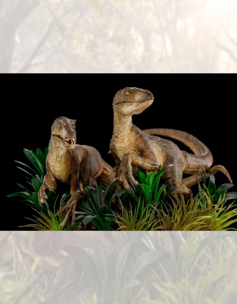 Iron Studios Just The Two Raptors - Deluxe Art Scale 1/10 - Jurassic Park - Iron Studios