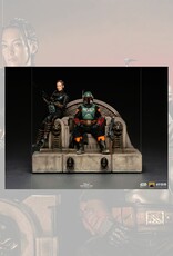 Iron Studios Boba Fett and Fennec Shand on Throne Deluxe Art Scale 1/10