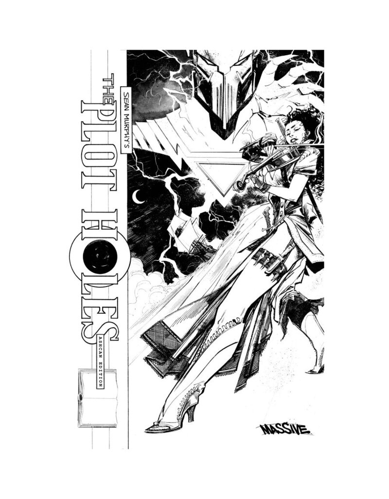 The Plot Holes #4 Cover D 1:10 Murphy B&W Incentive Cover