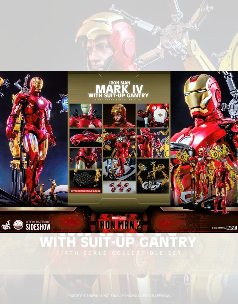 Iron Man 2 Action Figure 1/4 Iron Man Mark IV with Suit-Up Gantry 49 cm - HOT9101212