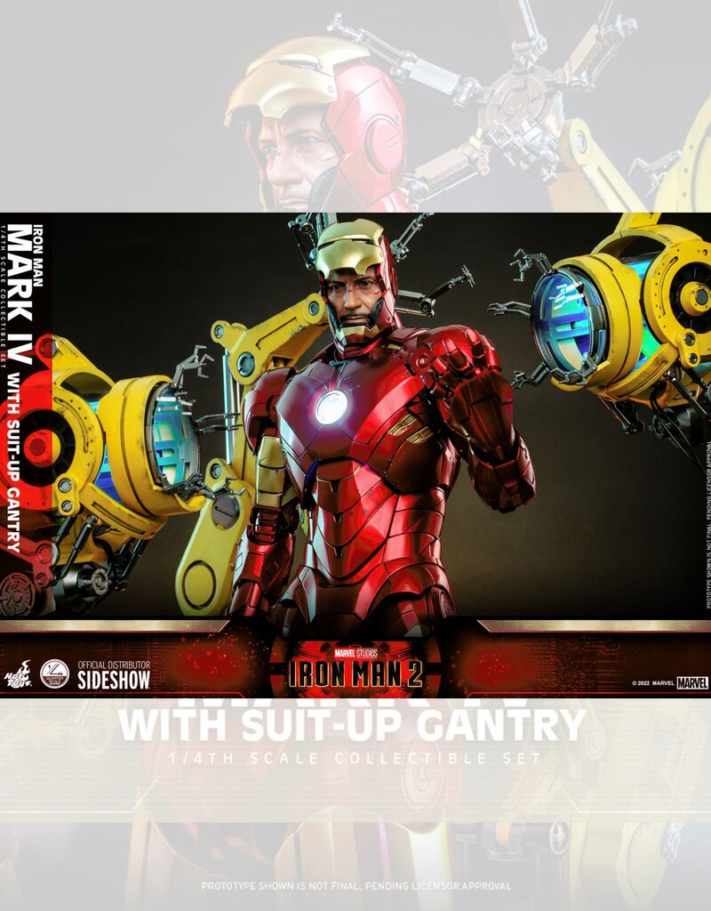 Iron Man 2 Action Figure 1/4 Iron Man Mark IV with Suit-Up Gantry 49 cm - HOT9101212