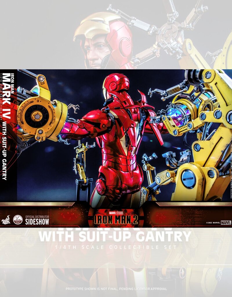 Iron Man 2 Action Figure 1/4 Iron Man Mark IV with Suit-Up Gantry 49 cm - HOT9101212