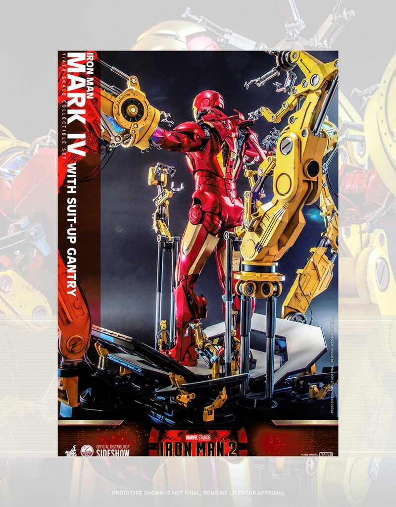 Iron Man 2 Action Figure 1/4 Iron Man Mark IV with Suit-Up Gantry 49 cm - HOT9101212