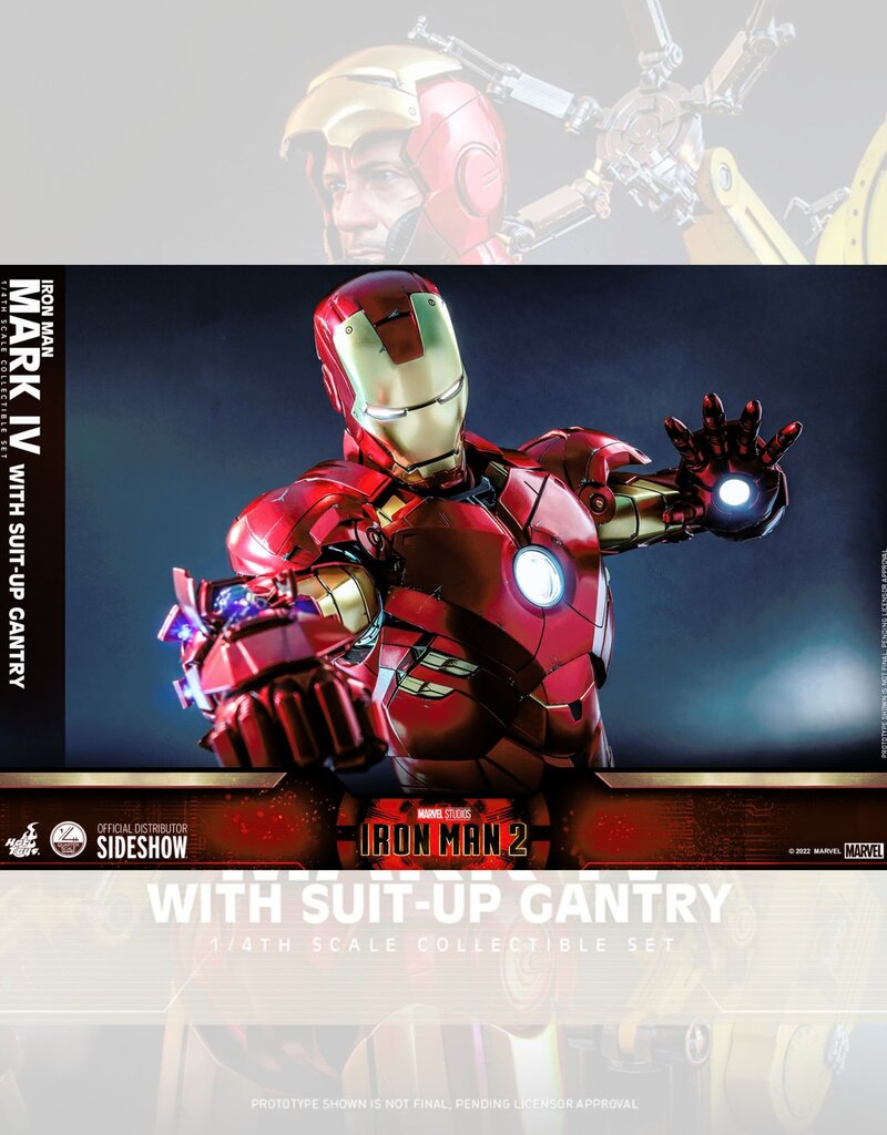 Iron Man 2 Action Figure 1/4 Iron Man Mark IV with Suit-Up Gantry 49 cm - HOT9101212