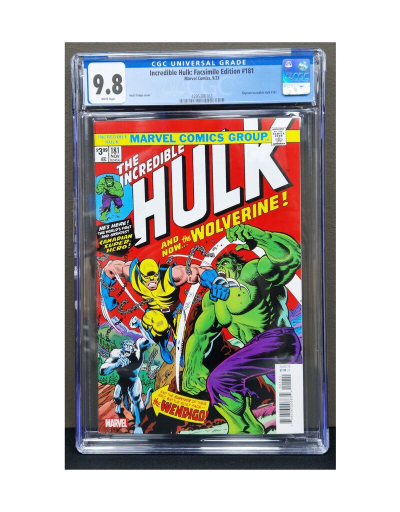 DF Incredible Hulk #181 Facsimile CGC Graded 9.8