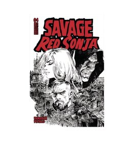 Savage Red Sonja #4 Cover E 1:10 Panosian Line Art