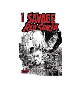 Savage Red Sonja #4 Cover E 1:10 Panosian Line Art