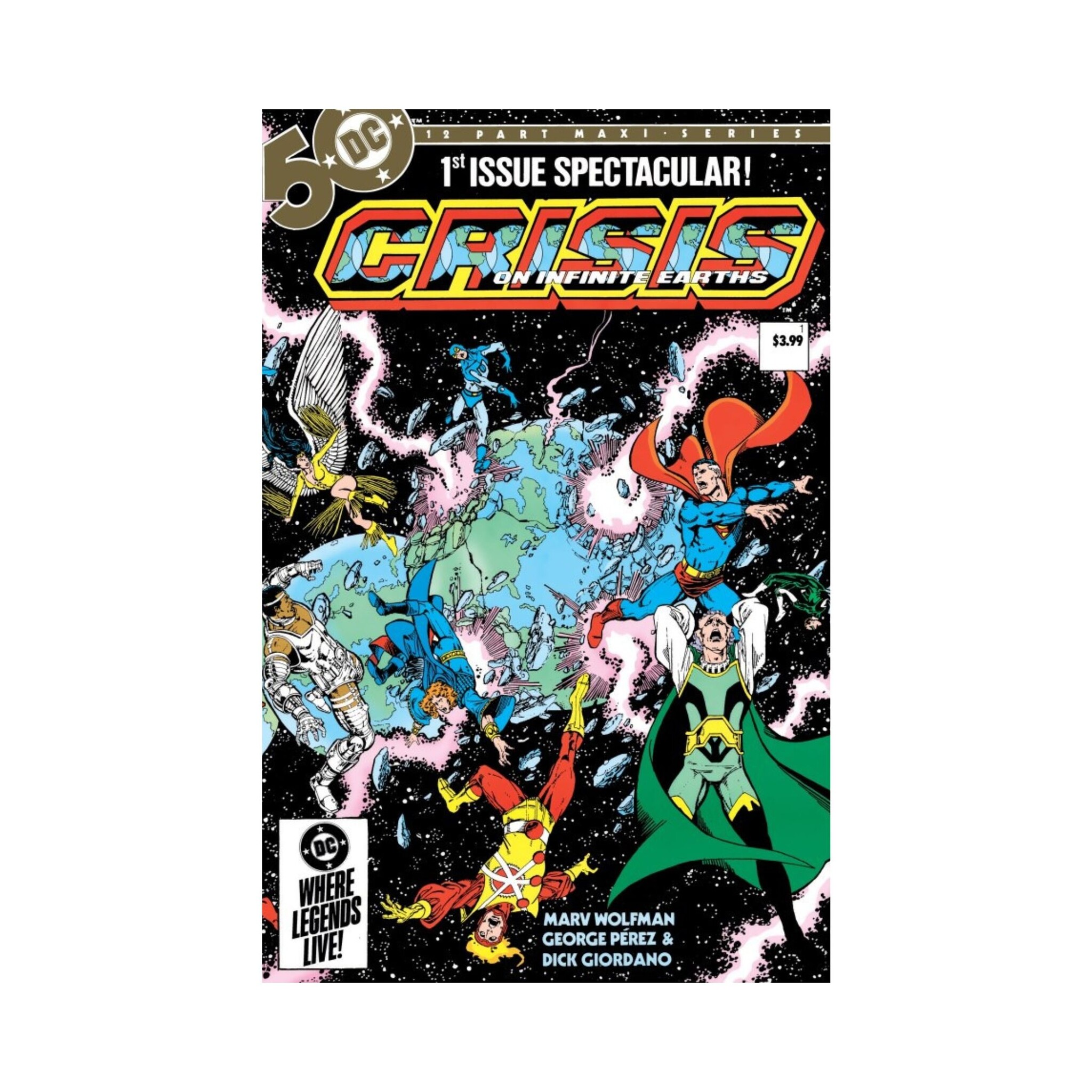 Crisis on Infinite Earths #1 Facsimile Edition (2024) Wraparound ...