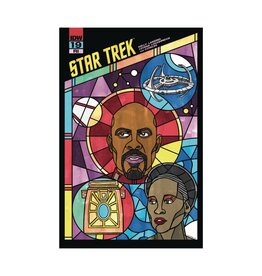 IDW Star Trek #19 Cover C 1:10 J.J. Lendl Stained Glass Connecting Variant